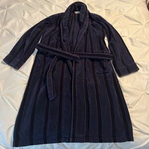 Geoffrey Beene Midnight Blue Plush Robe